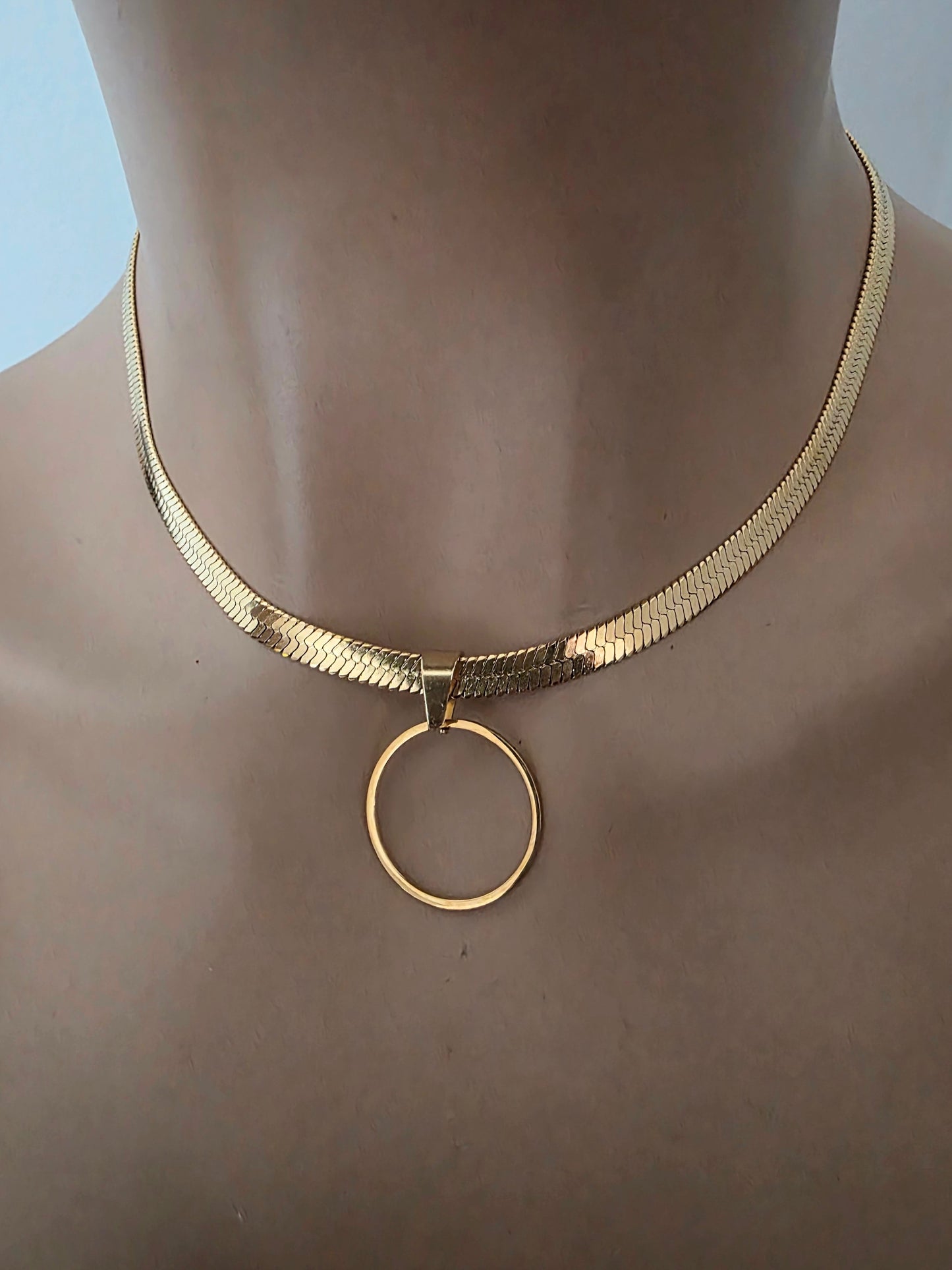 Day Collar – Herringbone Chain | Everyday | Optional Locking Clasp